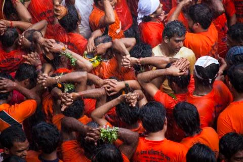 Dahi Handi celebrations Stock Photos