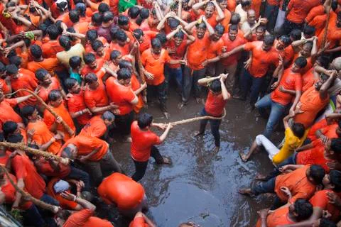 Dahi Handi celebrations Stock Photos