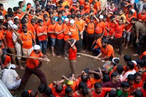 Dahi Handi celebrations Stock Photos