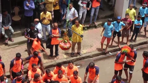 Dahi Handi (Janmashtami) Stock Footage 208559205