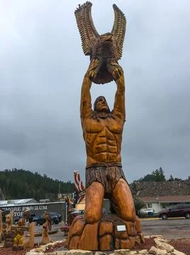 Dahl's Chainsaw Art Stock Photos