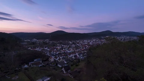 Dahn Sunset Stock Footage 128943816