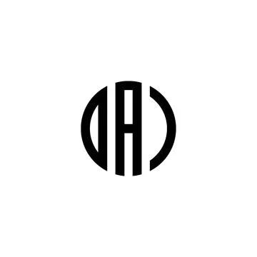 DAI Letter Logo Monogram Design vector Template. Abstract Letter DA Linked Logo Stock Illustration