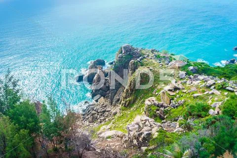 DaiLanh cape point, easternmost of VietNam Stock Photos