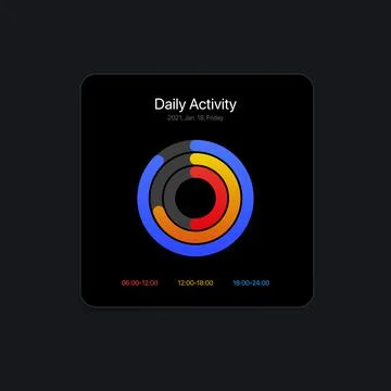 Daily Activity Stock Illustration
