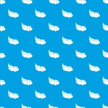 Daily belt pattern vector seamless blue Stock Illustration