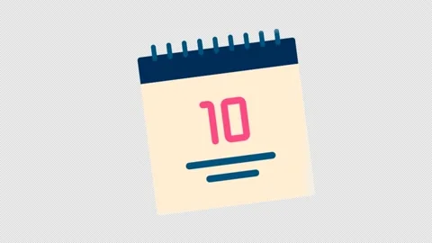 Daily calendar animation Video stock 203996040