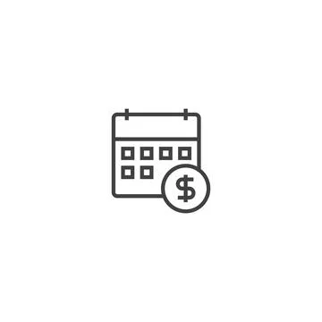 Daily chart line icon. linear style sign for mobile concept and web design. O Stock Illustration