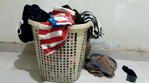 Daily Cloths Prepare to Laundry Stock-Footage 266459233