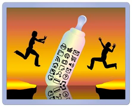 Daily Dose of Computer Stock Illustration
