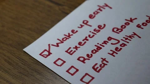 DAILY GOALS Stock Footage 148147542