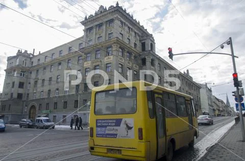Daily Life in Lviv (Editorial) Stock Photos