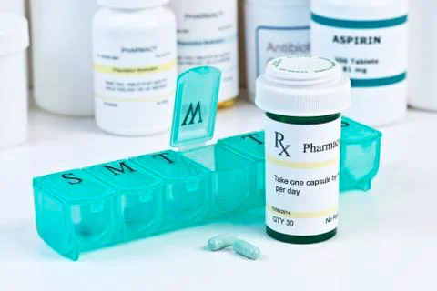Daily medication Stock Photos