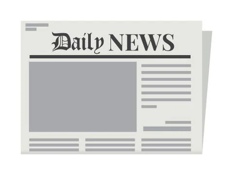 Daily Newspapers template. Isolated Vector Illustration Stock Illustration