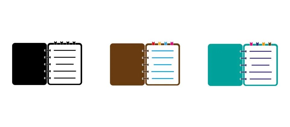 Daily planner. Diary. Notepad. Stock Illustration