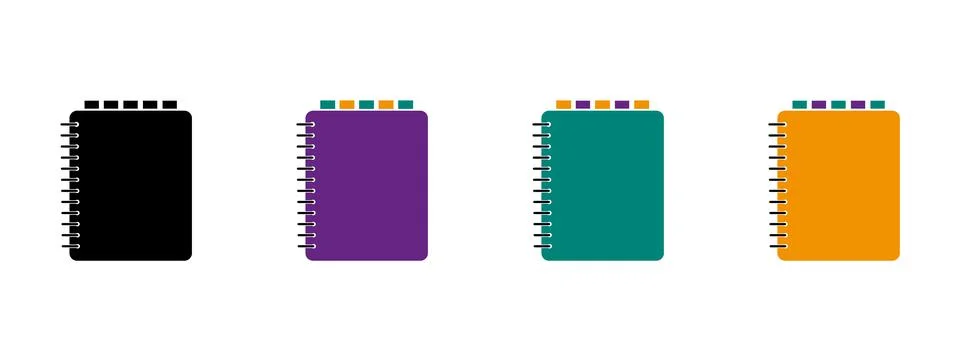 Daily planner. Diary. Notepad. Illustrazione stock