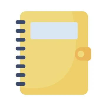 Daily planner notebook on white background 스톡 일러스트