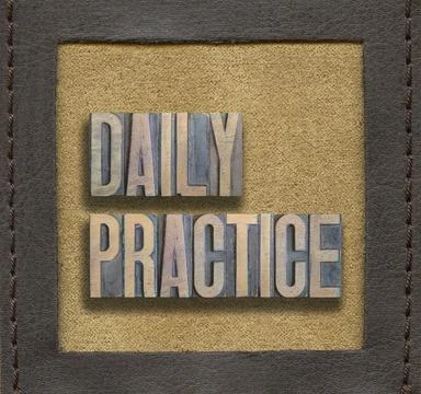 Daily practice framed Stock Photos