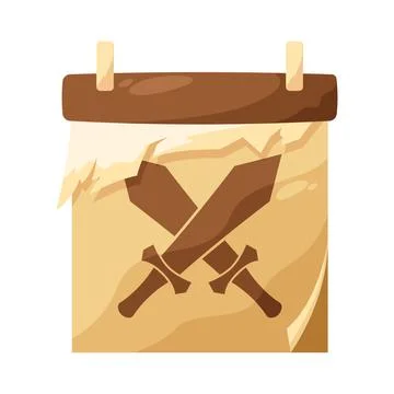 Daily quest illustration Stock Illustration