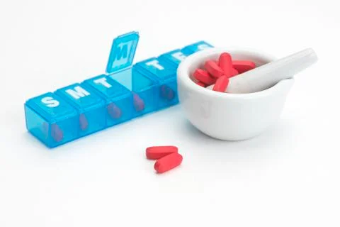 Daily Red Tablets Stock Photos