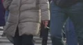 Daily routine, men and women crossing street in big city, hectic life, slow-mo HD Footage