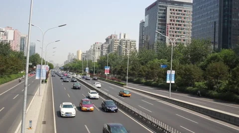 Daily traffic jam on the road Stock Footage 64232568