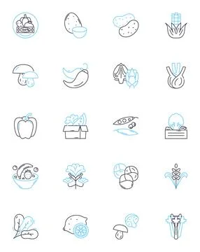 Daily workout linear icons set. Exercise, Sweat, Fitness, Health, Goals イラスト素材