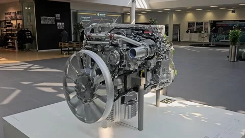 Daimler Truck Engine Stock Footage 248365932
