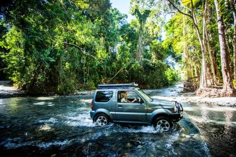 Daintree River Crossing Fotos de archivo