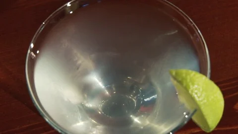 Daiquiri cocktail is on the bar. Stock Footage 80309607