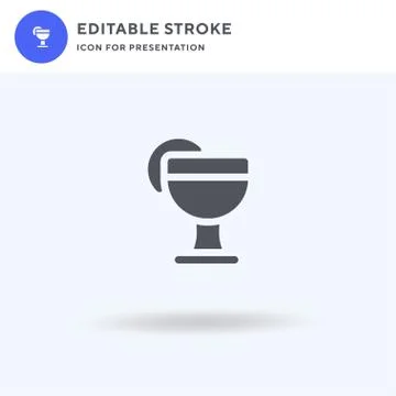 Daiquiri icon vector, filled flat sign, solid pictogram isolated on white, logo イラスト素材