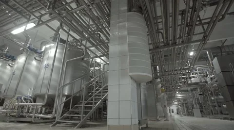 Dairy factory Stock Footage 67856884