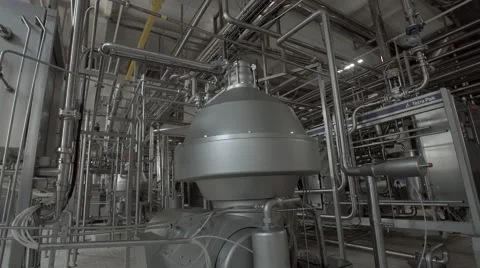 Dairy factory Stock Footage 67856917
