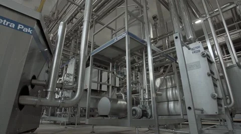 Dairy factory Stock Footage 67856982