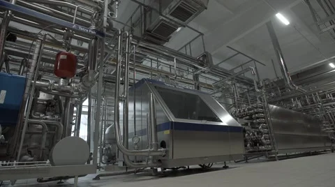 Dairy factory Stock Footage 67856989