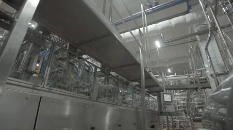 Dairy factory Stock Footage 67857060