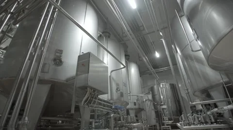 Dairy factory Stock Footage 67857071