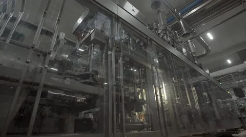 Dairy factory Stock Footage 67857077