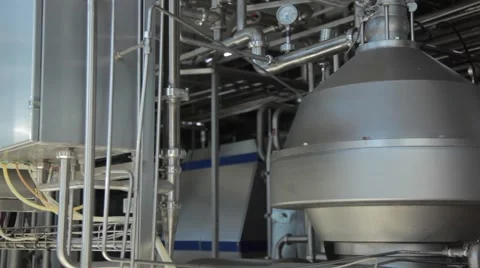 Dairy factory Stock Footage 68378797