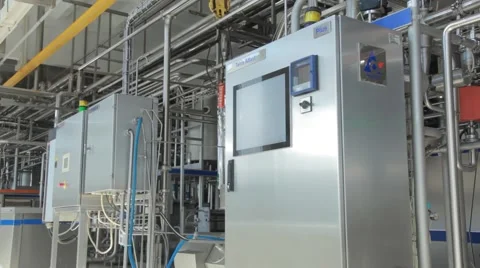 Dairy factory Stock Footage 68378814