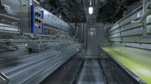 Dairy factory Stock Footage 68378885
