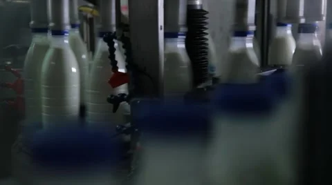 Dairy factory Stock Footage 68378927