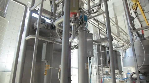 Dairy factory Stock Footage 68378957