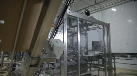 Dairy factory Stock Footage 68378975