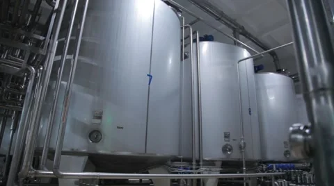 Dairy factory Stock Footage 68379064