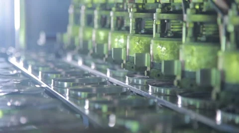 Dairy factory Stock Footage 68379067