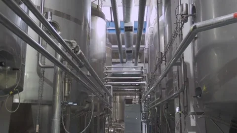 Dairy factory interior Vidéo 70471703