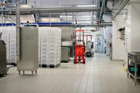 Dairy factory workshop Foto stock