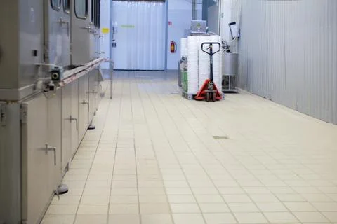 Dairy factory workshop Stock Photos