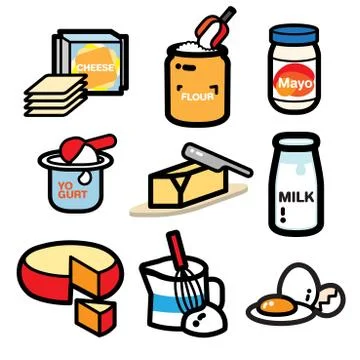 DAIRY PRODUCT Stock Illustration